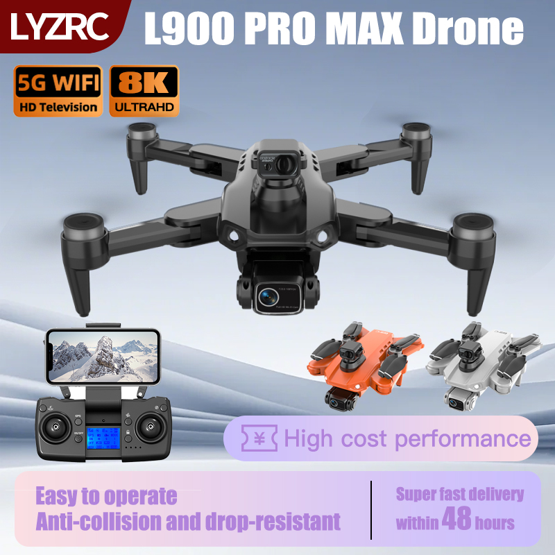 Drone Surveying - LYZRC L900 PRO MAX レーザー障害物回避GPSドローン 8KプロフェッショナルHDカメラ